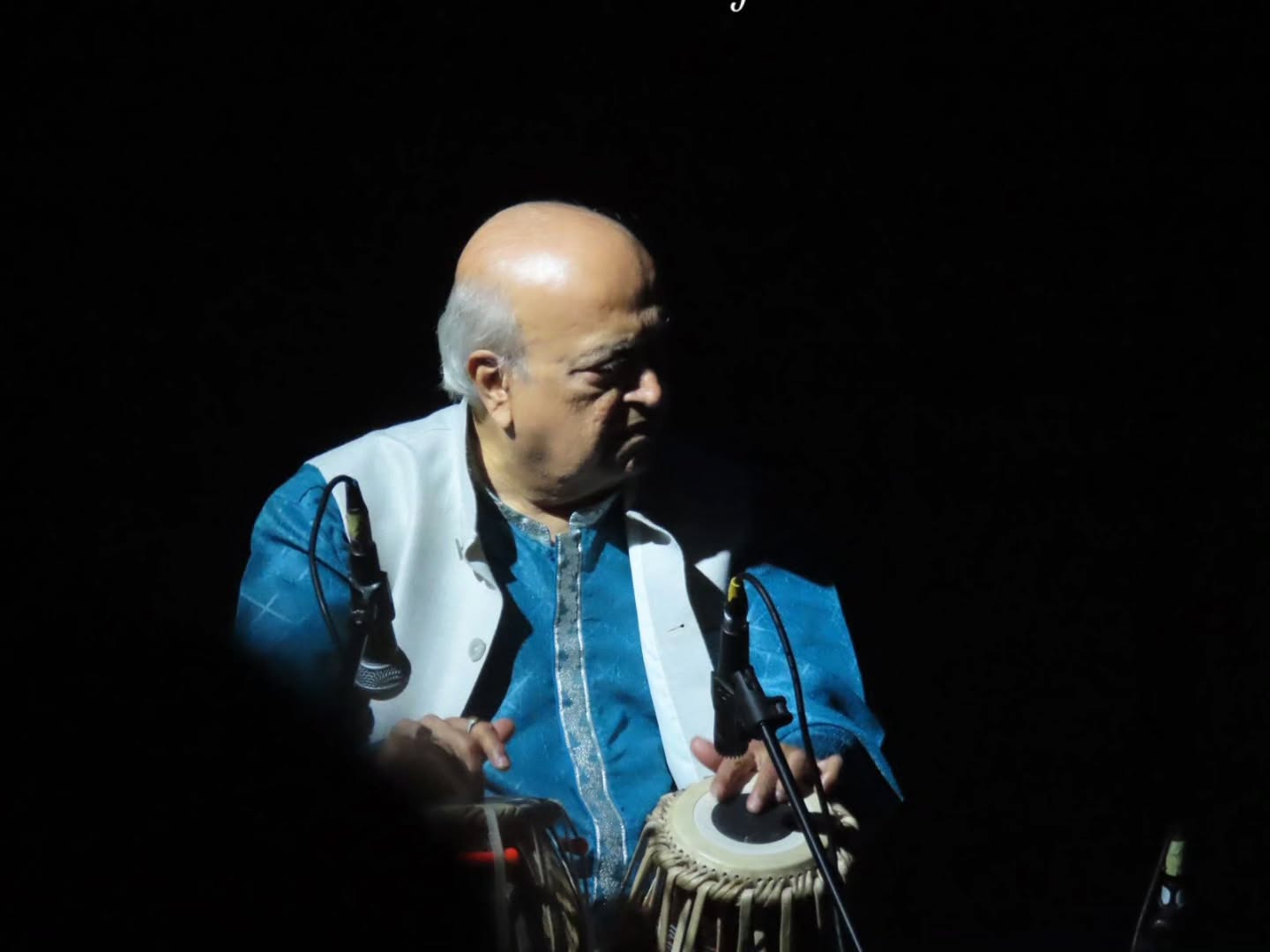 Pt Sadanand Naimpalli, Guruji to Ravi Rugbeer, performing tabla at Anandotsav